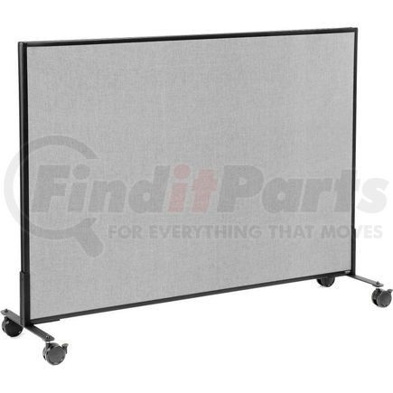 694961MGY by GLOBAL INDUSTRIAL - Interion&#174; Mobile Office Partition Panel, 60-1/4"W x 45"H, Gray