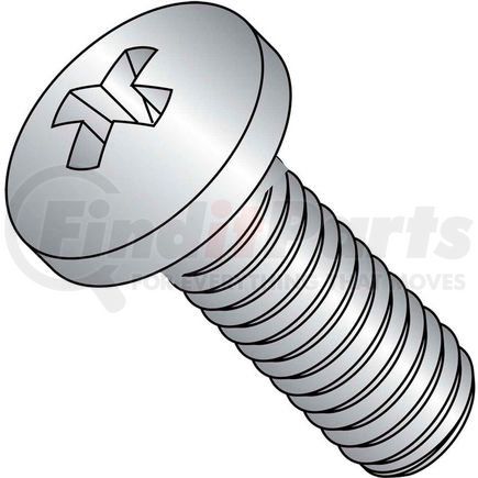 662070 by BRIGHTON-BEST - Machine Screw - M4 x 0.7 x 8mm - Phillips Pan Head - Class 4.8 - Steel - Zinc - DIN 7985A - 700 Pk