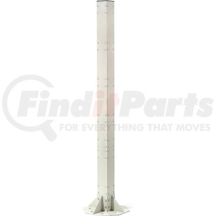 752152BG by GLOBAL INDUSTRIAL - Global Industrial&#8482; 81"H Steel Post with Fixed Base - Beige