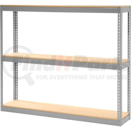 130147 by GLOBAL INDUSTRIAL - Global Industrial&#8482; Record Storage Rack Without Boxes 72"W x 15"D x 60"H - Gray