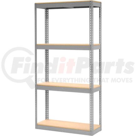 130149 by GLOBAL INDUSTRIAL - Global Industrial&#8482; Record Storage Rack Without Boxes 42"W x 15"D x 84"H - Gray