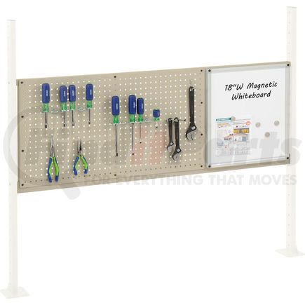 319174TN by GLOBAL INDUSTRIAL - Global Industrial&#153; Panel Kit for 60"W Workbench 18"W Whiteboard & 36"W Pegboard, Mount Rail TN