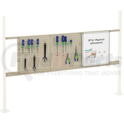 319170TN by GLOBAL INDUSTRIAL - Global Industrial&#153; Panel Kit for 72"W Workbench 18"W Whiteboard & 36"W Pegboard, Mount Rail TN