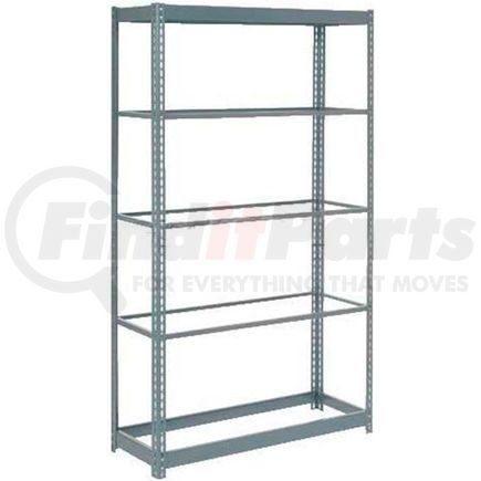 254430H by GLOBAL INDUSTRIAL - Global Industrial&#8482; Heavy Duty Shelving 48"W x 12"D x 96"H With 5 Shelves - No Deck - Gray