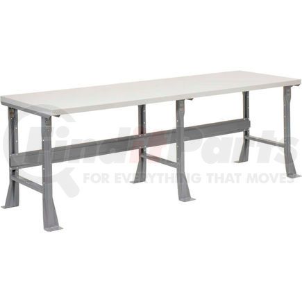 601430 by GLOBAL INDUSTRIAL - Global Industrial&#153; 96 x 36 x 34 Fixed Height Workbench Flared Leg - Laminate Square Edge Gray