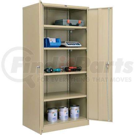 493312TN by GLOBAL INDUSTRIAL - Global Industrial&#153; Storage Cabinet, Turn Handle, 36"Wx24"Dx78"H, Tan, Assembled