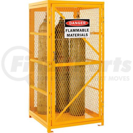 493356 by GLOBAL INDUSTRIAL - Global Industrial&#153; Cylinder Storage Cabinet SGL Door Vertical 9 Cylinder Capacity Assembled