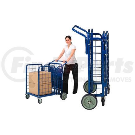 242026 by GLOBAL INDUSTRIAL - Global Industrial&#153; Fold-A-Way Stock Cart, 2 Shelves, 28"Wx38"L, 750 Lbs. Cap.
