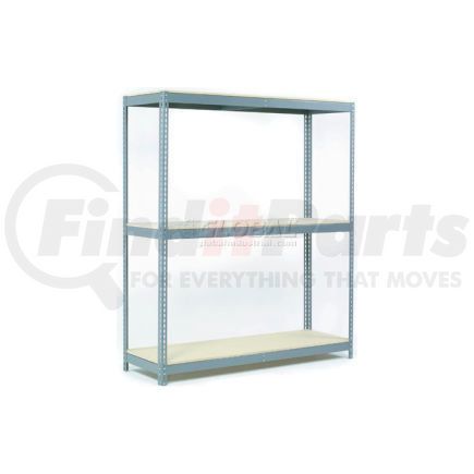 601764 by GLOBAL INDUSTRIAL - Global Industrial&#153; Wide Span Rack 72Wx48Dx60H, 3 Shelves Wood Deck 900 Lb Cap. Per Level, Gray