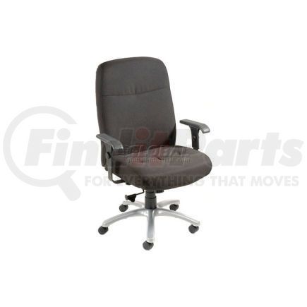 506572BK by GLOBAL INDUSTRIAL - Interion&#174; Big & Tall Chair With 27"H Back & Adjustable Arms, Fabric, Black