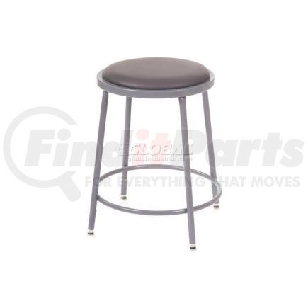 506342 by GLOBAL INDUSTRIAL - Interion&#174; Big and Tall Steel Shop Stool - Vinyl ¿ Gray