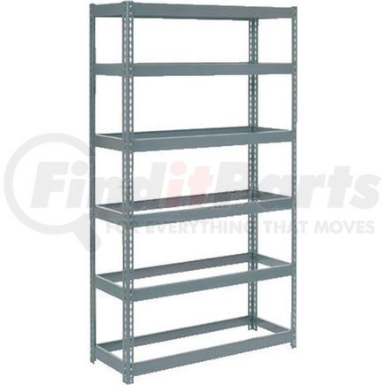 255559 by GLOBAL INDUSTRIAL - Global Industrial&#153; Extra Heavy Duty Shelving 48"W x 12"D x 96"H With 6 Shelves, No Deck, Gray