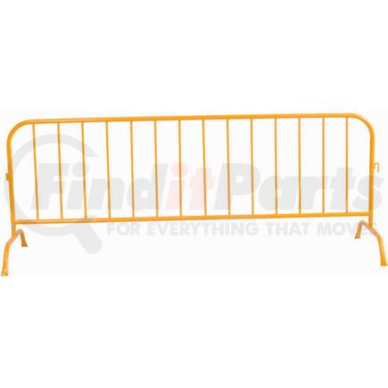 652835 by GLOBAL INDUSTRIAL - Global Industrial&#8482; Steel Crowd Control Barrier, 102"L x 40"H x 1-1/4"D, Yellow