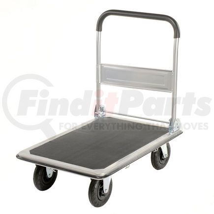 168134 by GLOBAL INDUSTRIAL - Global Industrial&#153; Folding Platform Truck 35x23 Solid Steel Deck - 8" Pneumatic - 600 Lb. Cap.