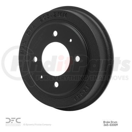 365-03009 by DYNAMIC FRICTION COMPANY - True Balanced Brake Drum