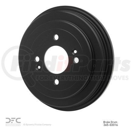 365-03016 by DYNAMIC FRICTION COMPANY - True Balanced Brake Drum