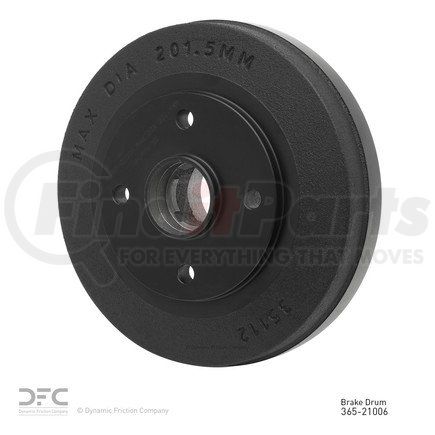 365-21006 by DYNAMIC FRICTION COMPANY - True Balanced Brake Drum