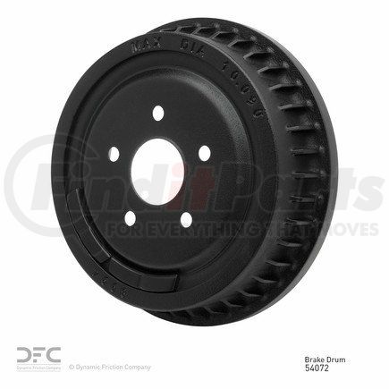 365-54072 by DYNAMIC FRICTION COMPANY - True Balanced Brake Drum