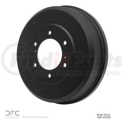 365-67022 by DYNAMIC FRICTION COMPANY - True Balanced Brake Drum