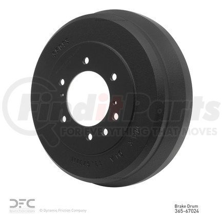 365-67024 by DYNAMIC FRICTION COMPANY - True Balanced Brake Drum