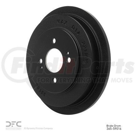 365-59016 by DYNAMIC FRICTION COMPANY - True Balanced Brake Drum