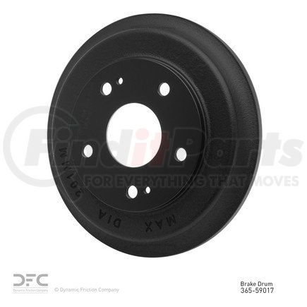 365-59017 by DYNAMIC FRICTION COMPANY - True Balanced Brake Drum