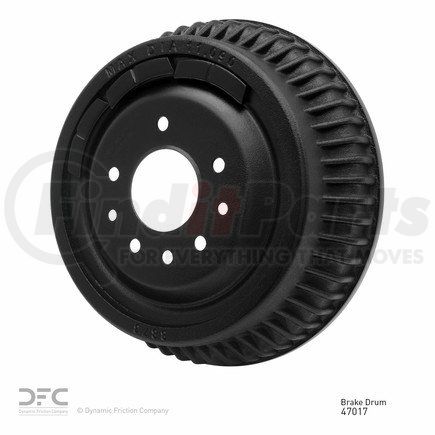 365-47017 by DYNAMIC FRICTION COMPANY - True Balanced Brake Drum