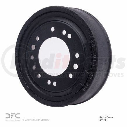 365-47033 by DYNAMIC FRICTION COMPANY - True Balanced Brake Drum