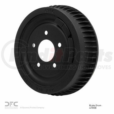 365-47058 by DYNAMIC FRICTION COMPANY - True Balanced Brake Drum