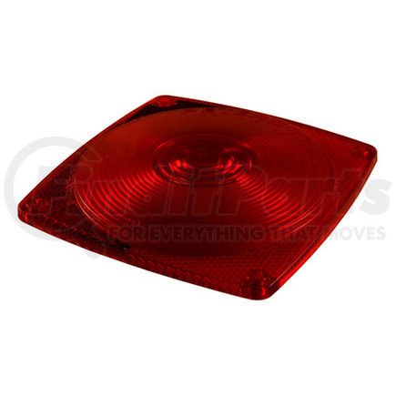 53445 by CURT MANUFACTURING - CURT 53445 Replacement Red Combination Trailer Light Lens