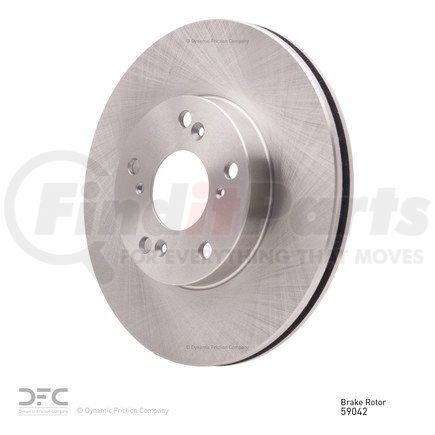 600-59042 by DYNAMIC FRICTION COMPANY - Disc Brake Rotor