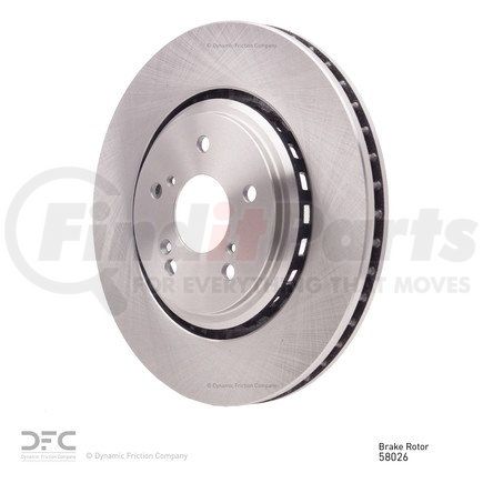 600-58026 by DYNAMIC FRICTION COMPANY - Disc Brake Rotor