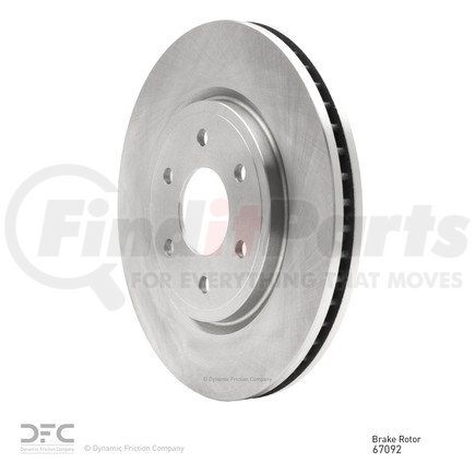 600-67092 by DYNAMIC FRICTION COMPANY - Disc Brake Rotor