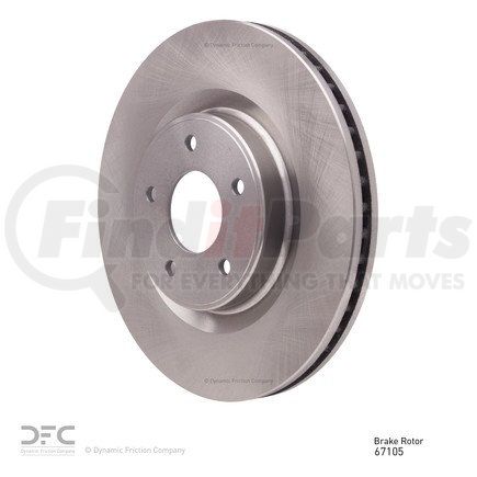 600-67105 by DYNAMIC FRICTION COMPANY - Disc Brake Rotor