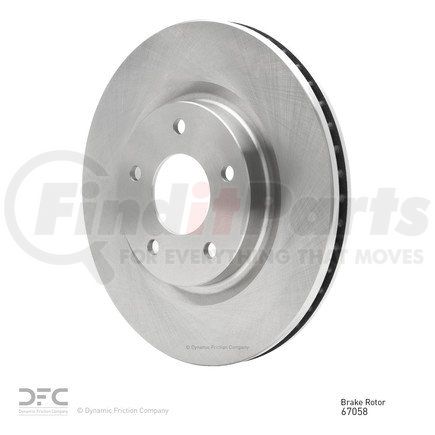 600-67058 by DYNAMIC FRICTION COMPANY - Disc Brake Rotor