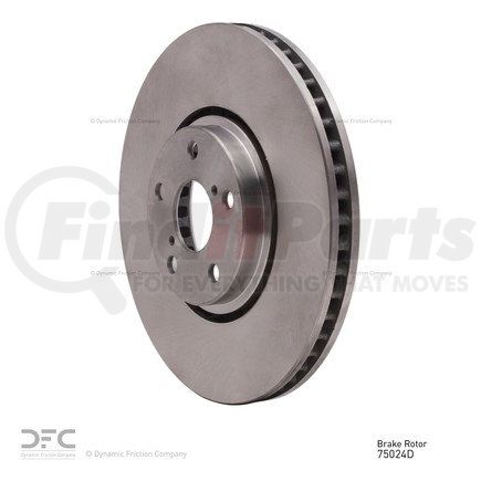 600-75024D by DYNAMIC FRICTION COMPANY - Disc Brake Rotor