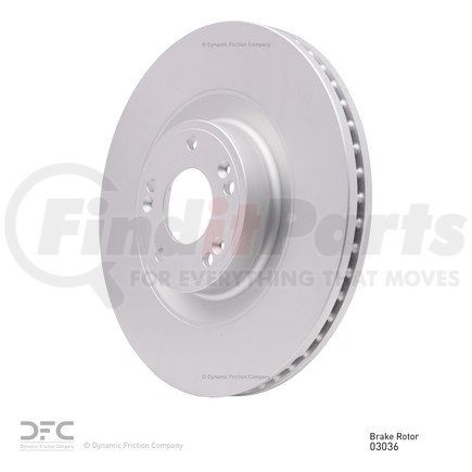 604-03036 by DYNAMIC FRICTION COMPANY - GEOSPEC Coated Rotor - Blank