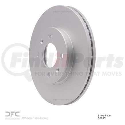 604-03042 by DYNAMIC FRICTION COMPANY - GEOSPEC Coated Rotor - Blank