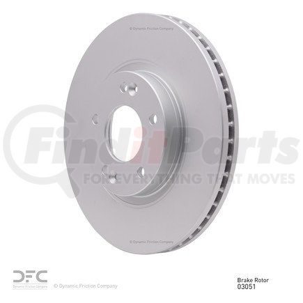 604-03051 by DYNAMIC FRICTION COMPANY - GEOSPEC Coated Rotor - Blank