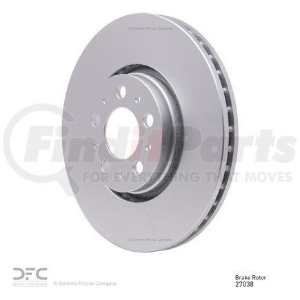 604-27038 by DYNAMIC FRICTION COMPANY - GEOSPEC Coated Rotor - Blank