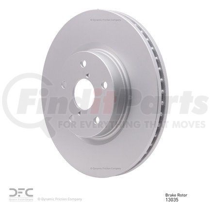 604-13035 by DYNAMIC FRICTION COMPANY - GEOSPEC Coated Rotor - Blank