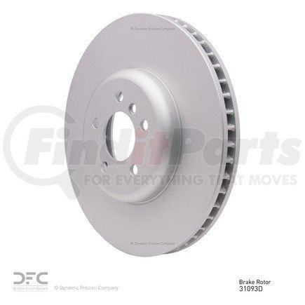 604-31093D by DYNAMIC FRICTION COMPANY - GEOSPEC Coated Rotor - Blank