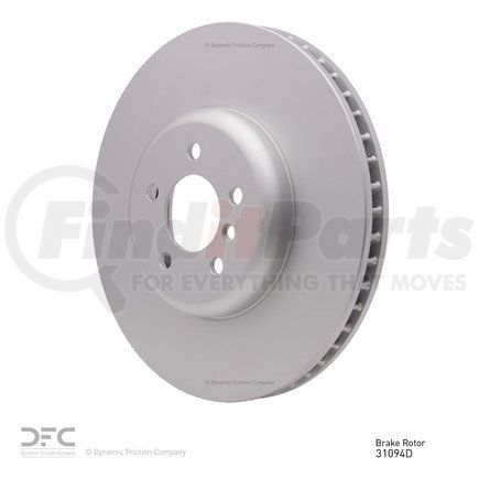 604-31094D by DYNAMIC FRICTION COMPANY - GEOSPEC Coated Rotor - Blank