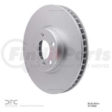 604-31100D by DYNAMIC FRICTION COMPANY - GEOSPEC Coated Rotor - Blank