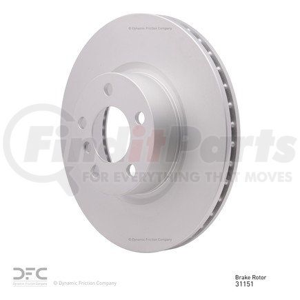 604-31151 by DYNAMIC FRICTION COMPANY - GEOSPEC Coated Rotor - Blank