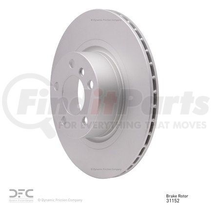 604-31152 by DYNAMIC FRICTION COMPANY - GEOSPEC Coated Rotor - Blank