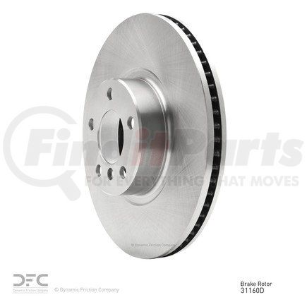 604-31160D by DYNAMIC FRICTION COMPANY - GEOSPEC Coated Rotor - Blank