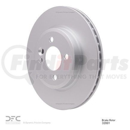 604-32001 by DYNAMIC FRICTION COMPANY - Disc Brake Rotor - Geostop Coated Premium Brake Rotor