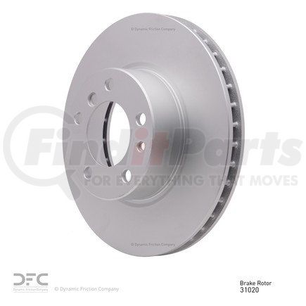 604-31020 by DYNAMIC FRICTION COMPANY - GEOSPEC Coated Rotor - Blank