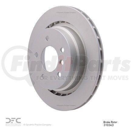 604-31034D by DYNAMIC FRICTION COMPANY - GEOSPEC Coated Rotor - Blank